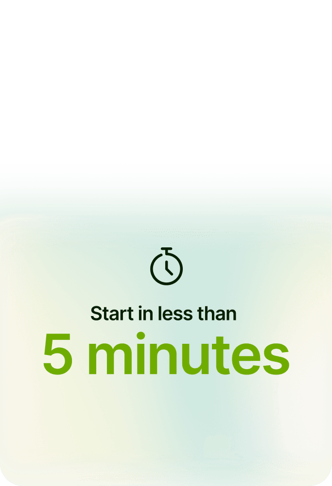 Ready in minutes